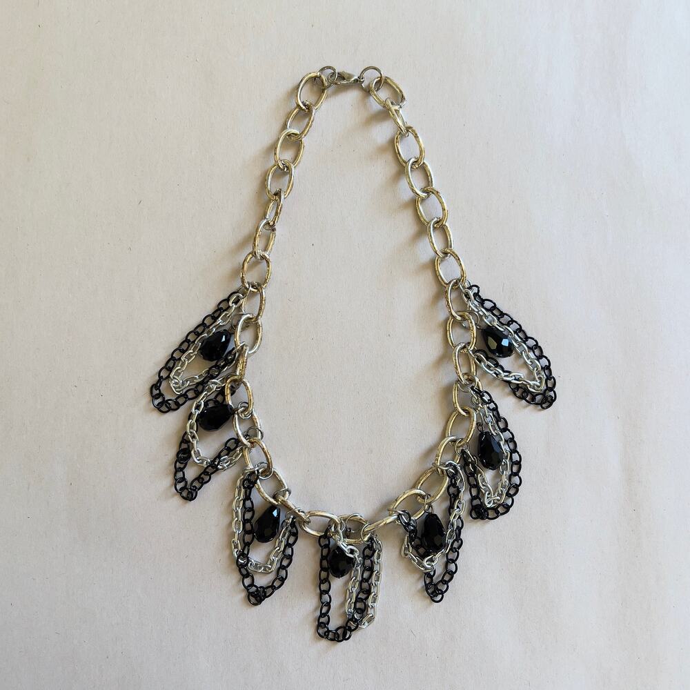 Vintage Chain Loop Choker Necklace